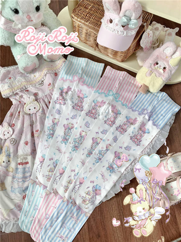 Roji and Momo Velvet Lolita Tights