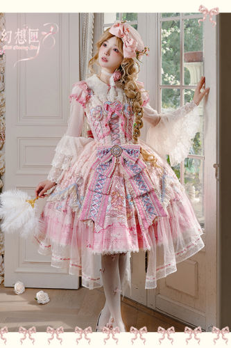 Doll Fantasy Box Classic Lolita Dress, Blouse and Bonnet