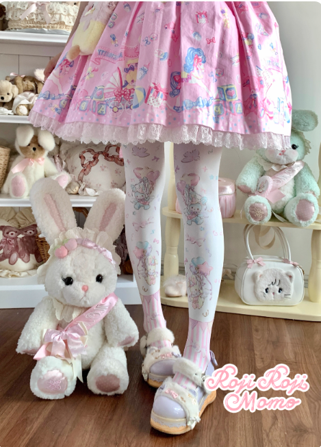 Roji and Momo Velvet Lolita Tights