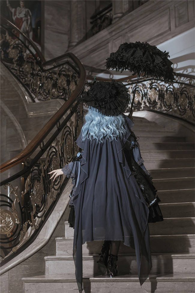 Dark Crown Plus Size Friendly Dark Gothic Lolita Blouse, Skirt, Cape and Accessories