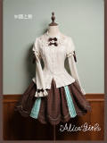 Alice Girl Bear Chocolate Classic Lolita Dress, Skirt, Blouse and Coat