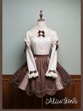 Alice Girl Bear Chocolate Classic Lolita Dress, Skirt, Blouse and Coat