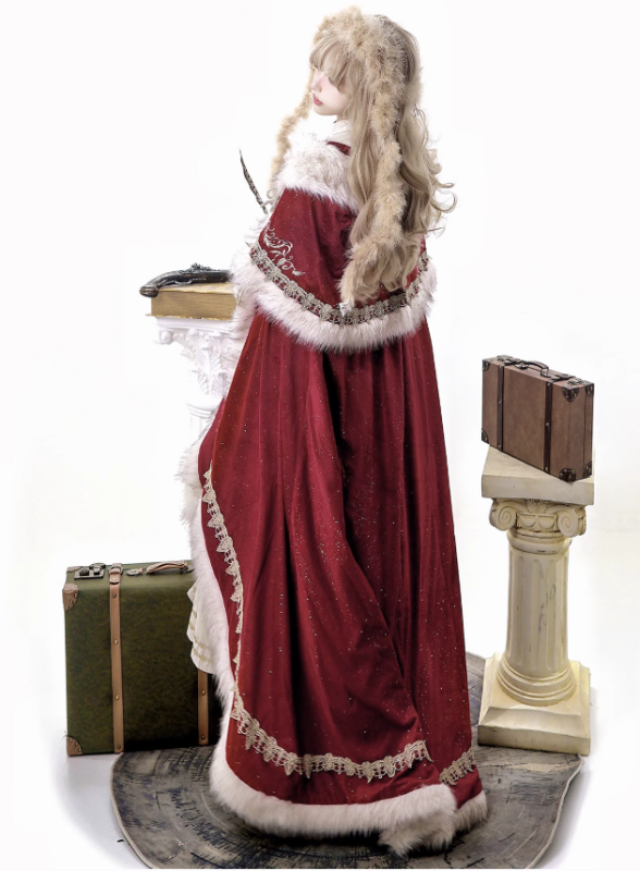 Imperial Coronation Women's Fleece-lined Thick Warm Cape and One Piece