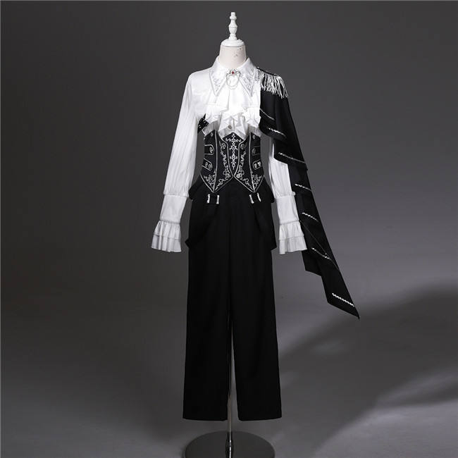 The King's Covenant Ouji Lolita Blouse, Corset and Trousers