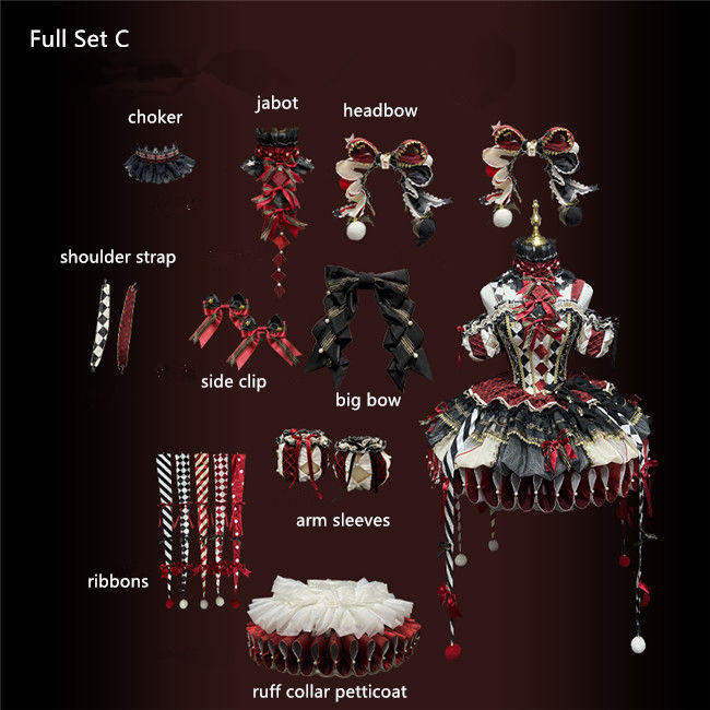 Maiye Original Circus Series Lolita Jumper Dress Full Set