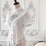 The Holy Cross Stained Glass Window Gothic Lolita Blouse