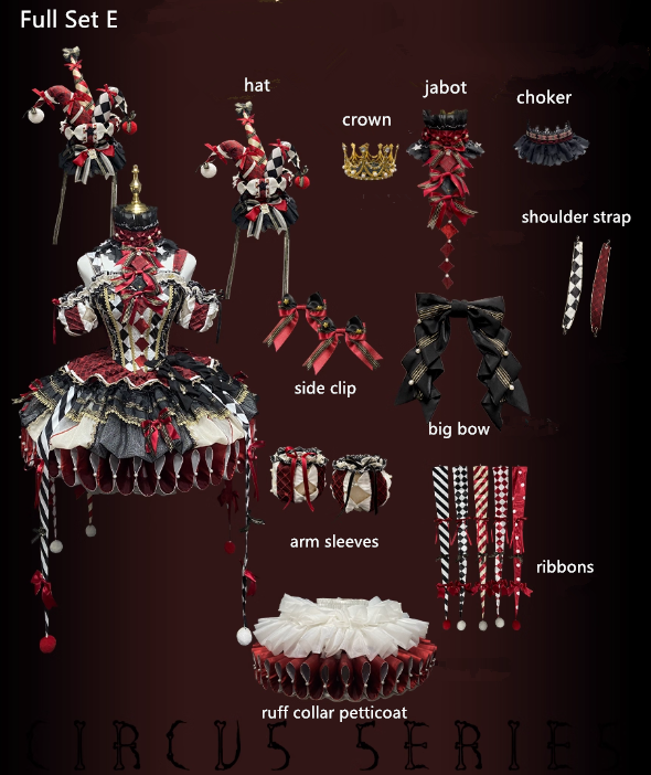 Maiye Original Circus Series Lolita Jumper Dress Full Set