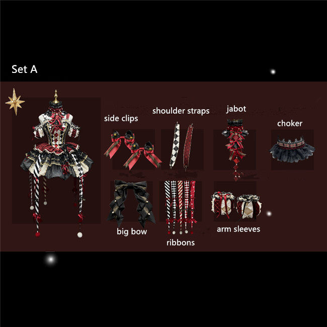 Maiye Original Circus Series Lolita Jumper Dress Full Set