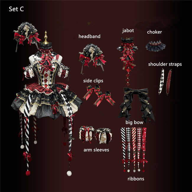 Maiye Original Circus Series Lolita Jumper Dress Full Set
