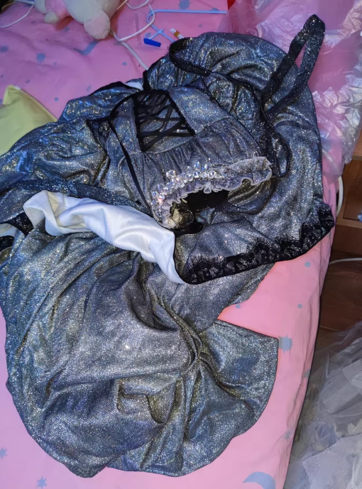 Diamond Honey Milky Way Formal Dress with Large Bow