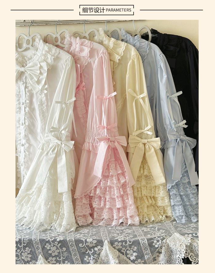 Plus Size Niu Niu ~Princess Sleeves Blouse