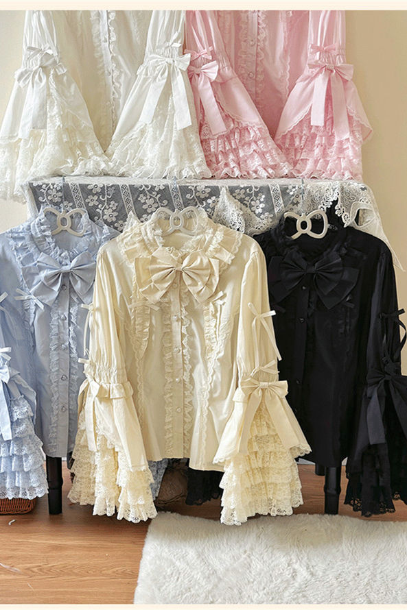 Plus Size Niu Niu ~Princess Sleeves Blouse