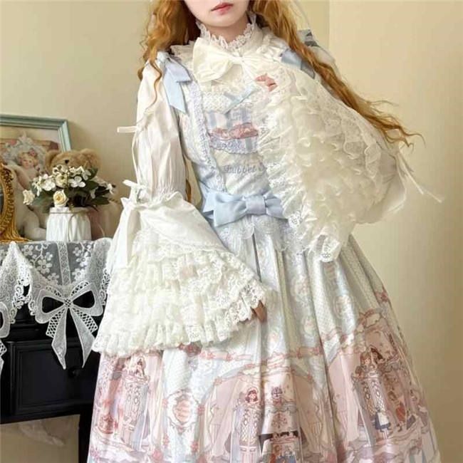 Plus Size Niu Niu ~Princess Sleeves Blouse