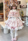 Cat and Strawberry Sweet Lolita Dress and Cape