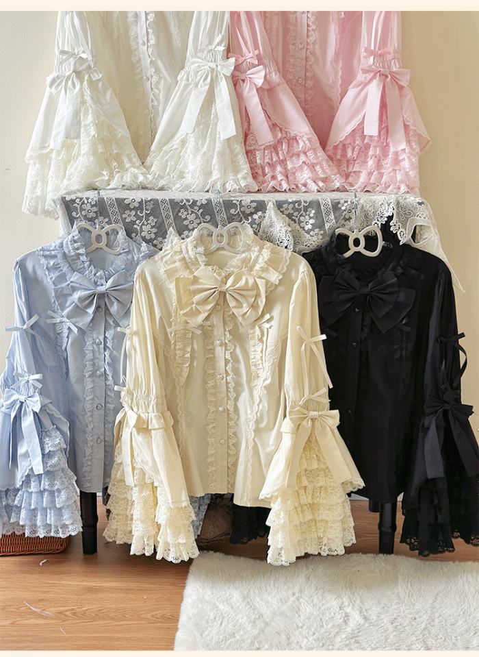Plus Size Niu Niu ~Princess Sleeves Blouse