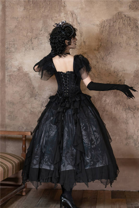 The Muppet Demon Sheep Gothic Lolita Corset and Skirt
