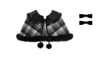 Withpuji Snowy Night Plaid Lolita Dress, Cape, Inner Wear and Accessories