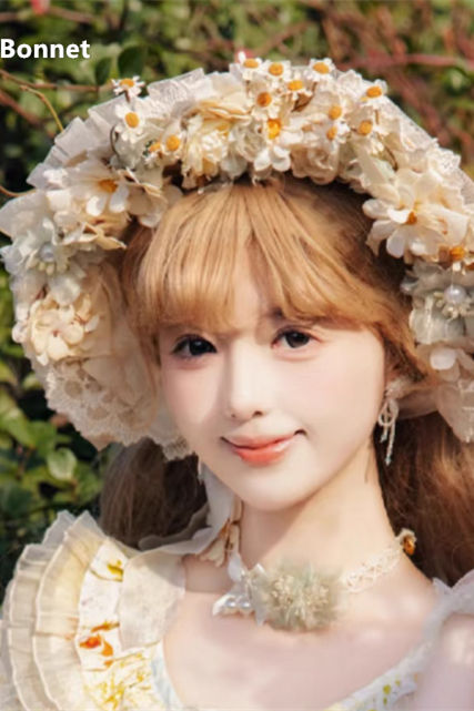 Cat Fairy Daisy Cottage Core Classic Lolita Accessories