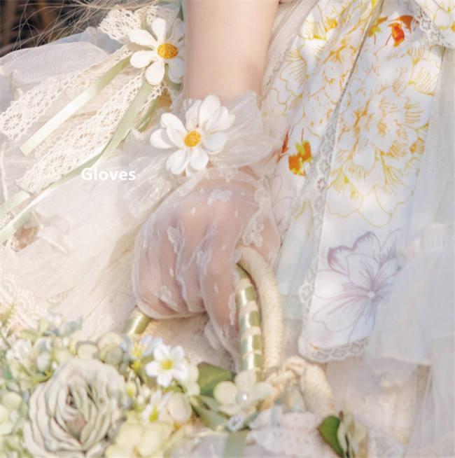 Cat Fairy Daisy Cottage Core Classic Lolita Accessories