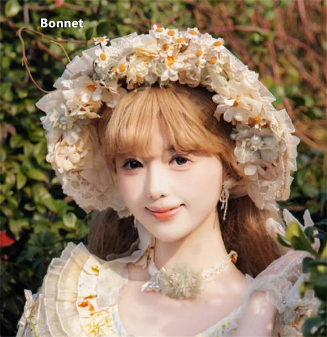 Cat Fairy Daisy Cottage Core Classic Lolita Accessories