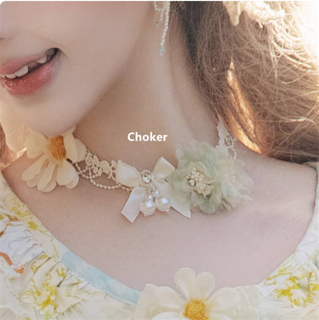 Cat Fairy Daisy Cottage Core Classic Lolita Accessories