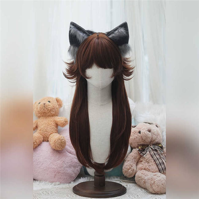 Yuchashui Octopus Rolls Lolita Long Straight Wig 70cm
