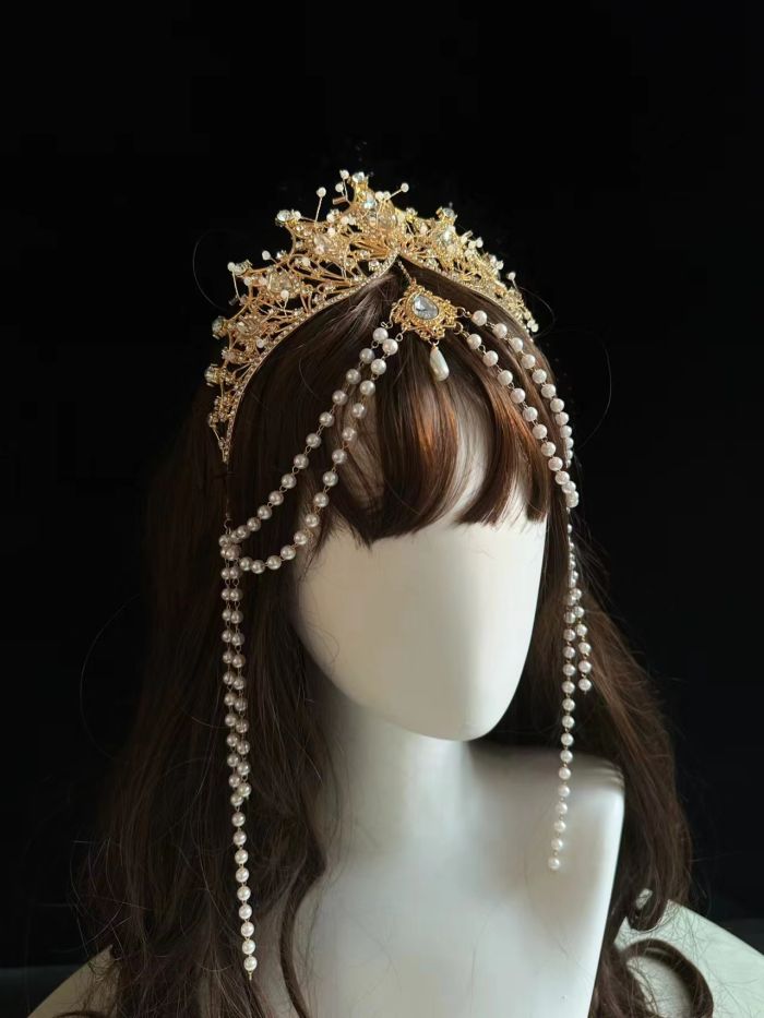 Meowing and Fruity Tana Manor Vintage Red Lolita Wedding  Accessories - Necklace/Crown