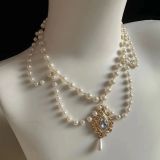 Tana Manor Vintage Red Lolita Wedding  Accessories - Necklace/Crown