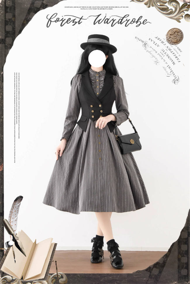 Forest Wardrobe Forest Castle Classic Lolita Dress and Vest