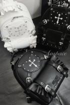 AO Space Absurd Formula Heart Ruffles Kuro Backpack Jirai Kei Fashion