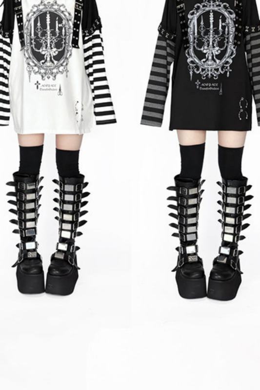 AO Space Candlelight Night Printed Long Sleeve Top Jirai Kei Clothing