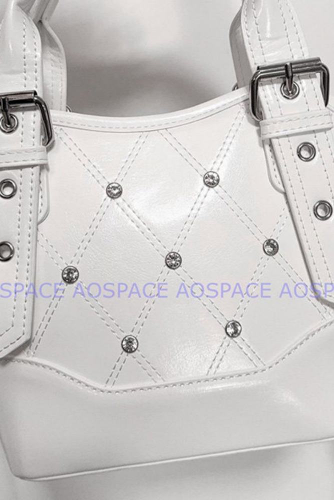 AO Space Rose Heartstrings Kuro Crossbody Tote Bag Jirai Kei Fashion
