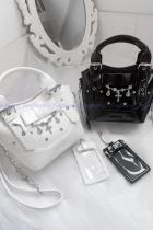 AO Space Rose Heartstrings Kuro Crossbody Tote Bag Jirai Kei Fashion