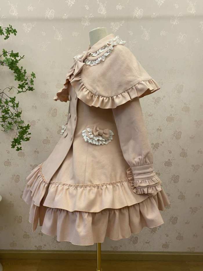 Double-layers Collar Lolita Winter Jacket