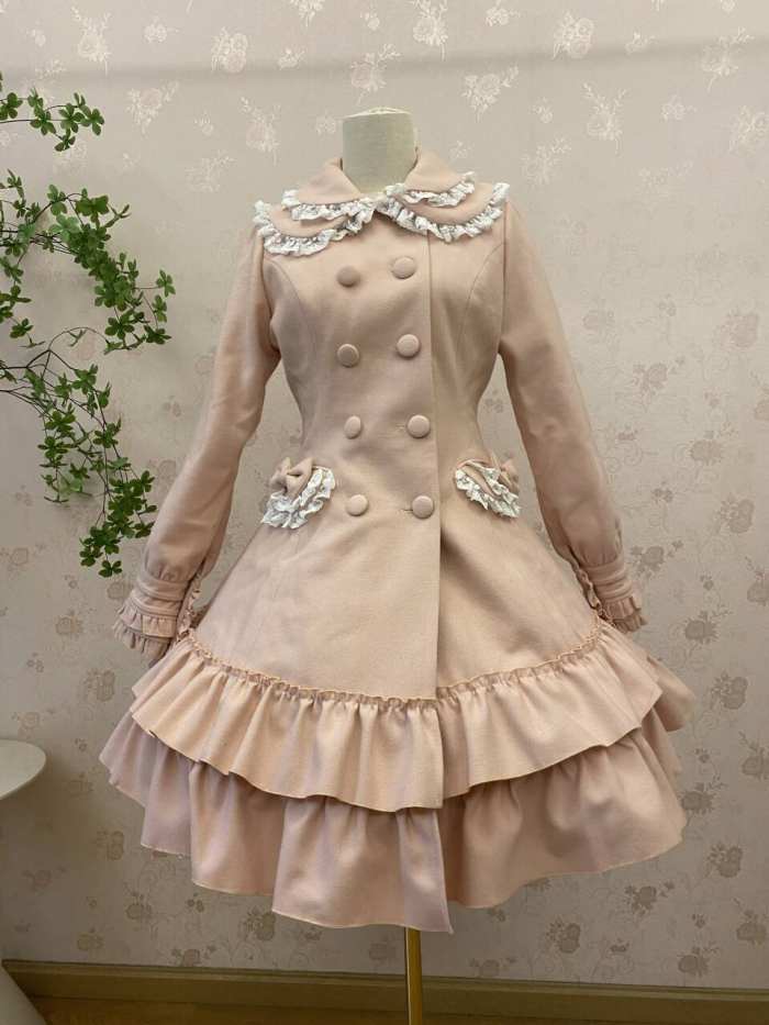 Double-layers Collar Lolita Winter Jacket