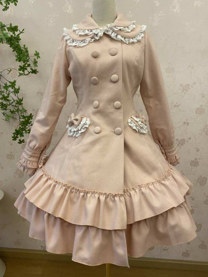 Double-layers Collar Lolita Winter Jacket