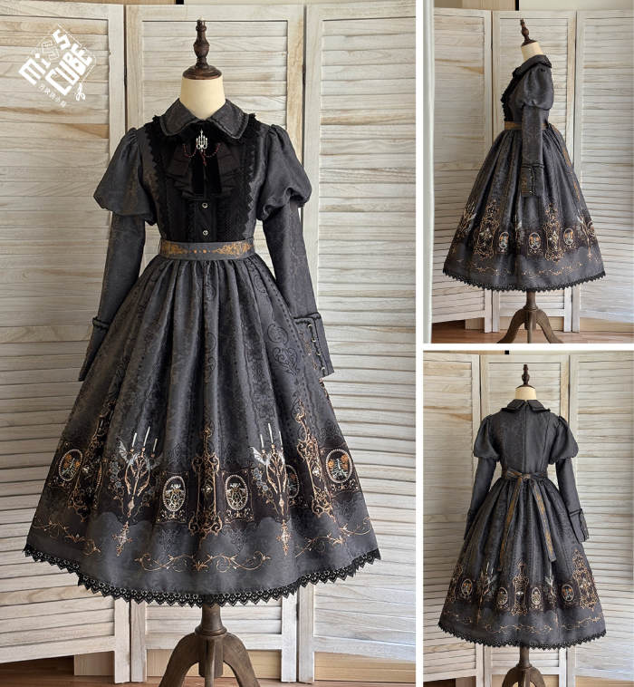 Miss Point the Blood Night Lamp Keeper Gothic Lolita Dress