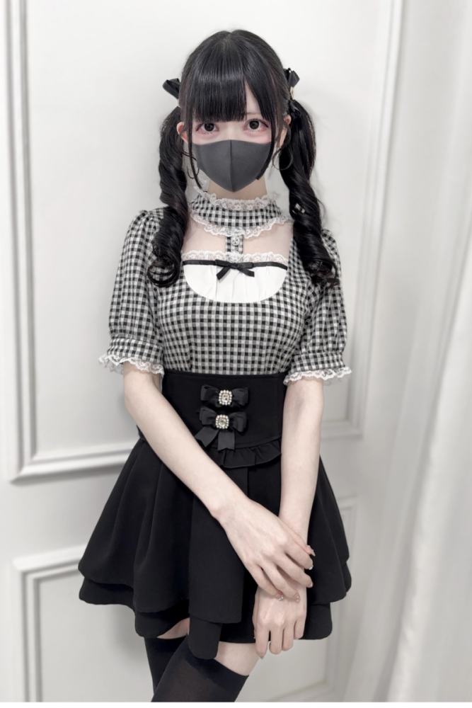 Nekura Pink Knitting Lacework Top Jirai Kei Outfits