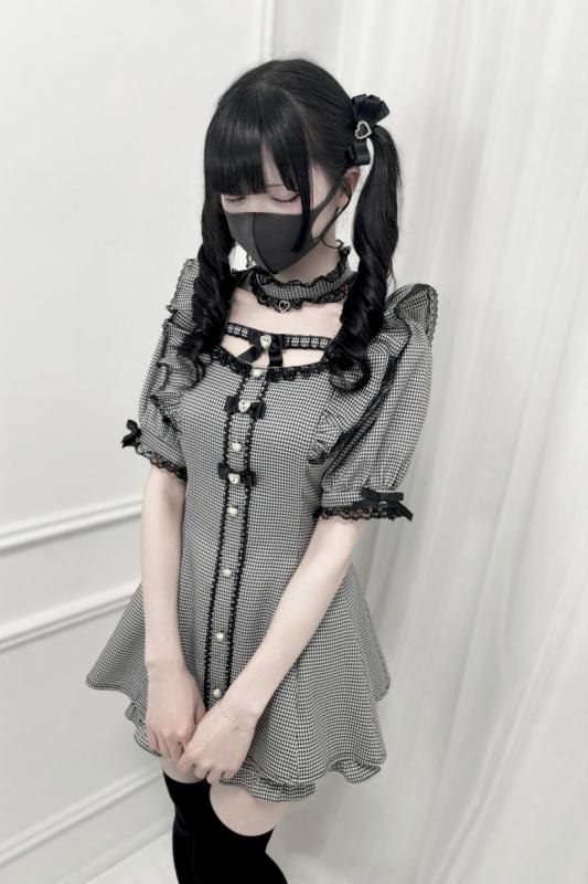 Nekura Slim Lacework Kuro Set Jirai Kei Clothes