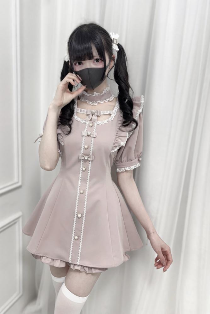 Nekura Slim Lacework Kuro Set Jirai Kei Clothes