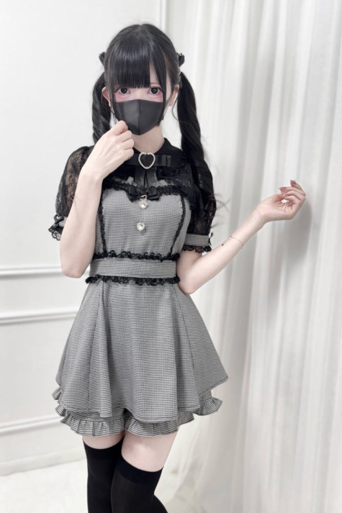 Nekura Hollowed Lacework White Set Jirai Kei Clothes