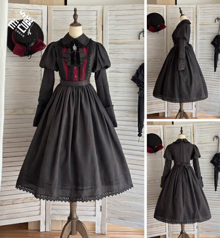 Miss Point the Blood Night Lamp Keeper Gothic Lolita Dress