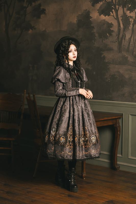 Miss Point the Blood Night Lamp Keeper Gothic Lolita Dress