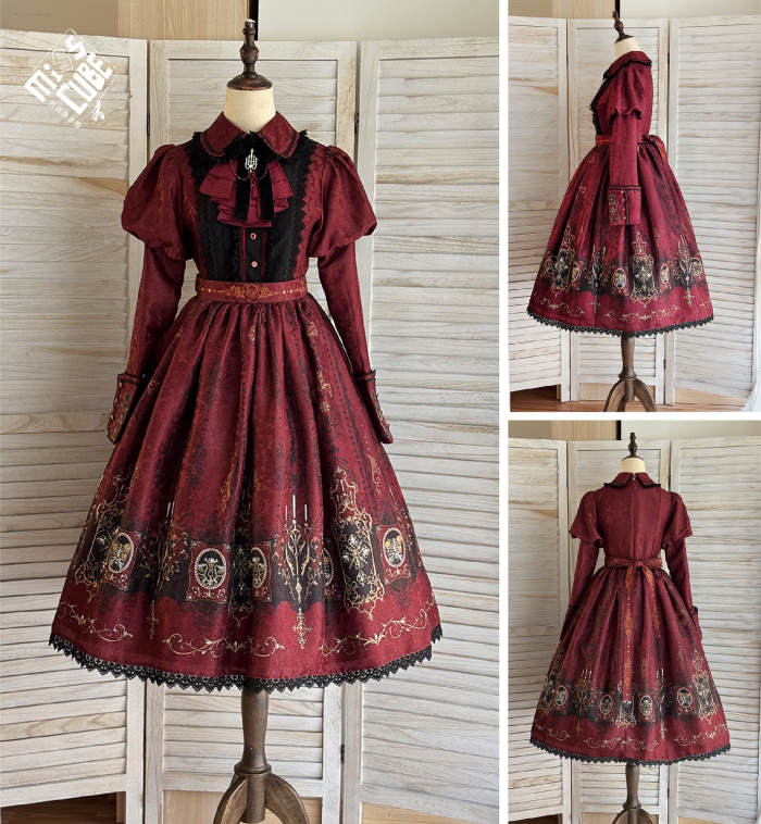 Miss Point the Blood Night Lamp Keeper Gothic Lolita Dress