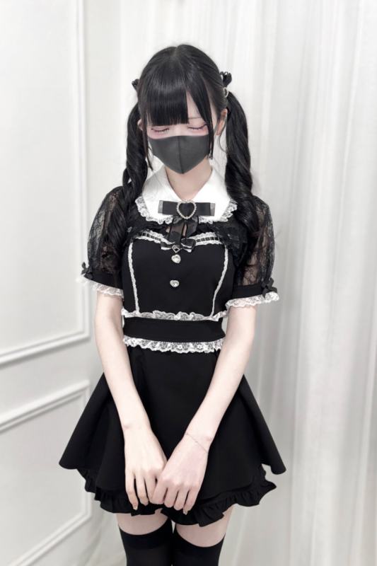 Nekura Hollowed Lacework White Set Jirai Kei Clothes