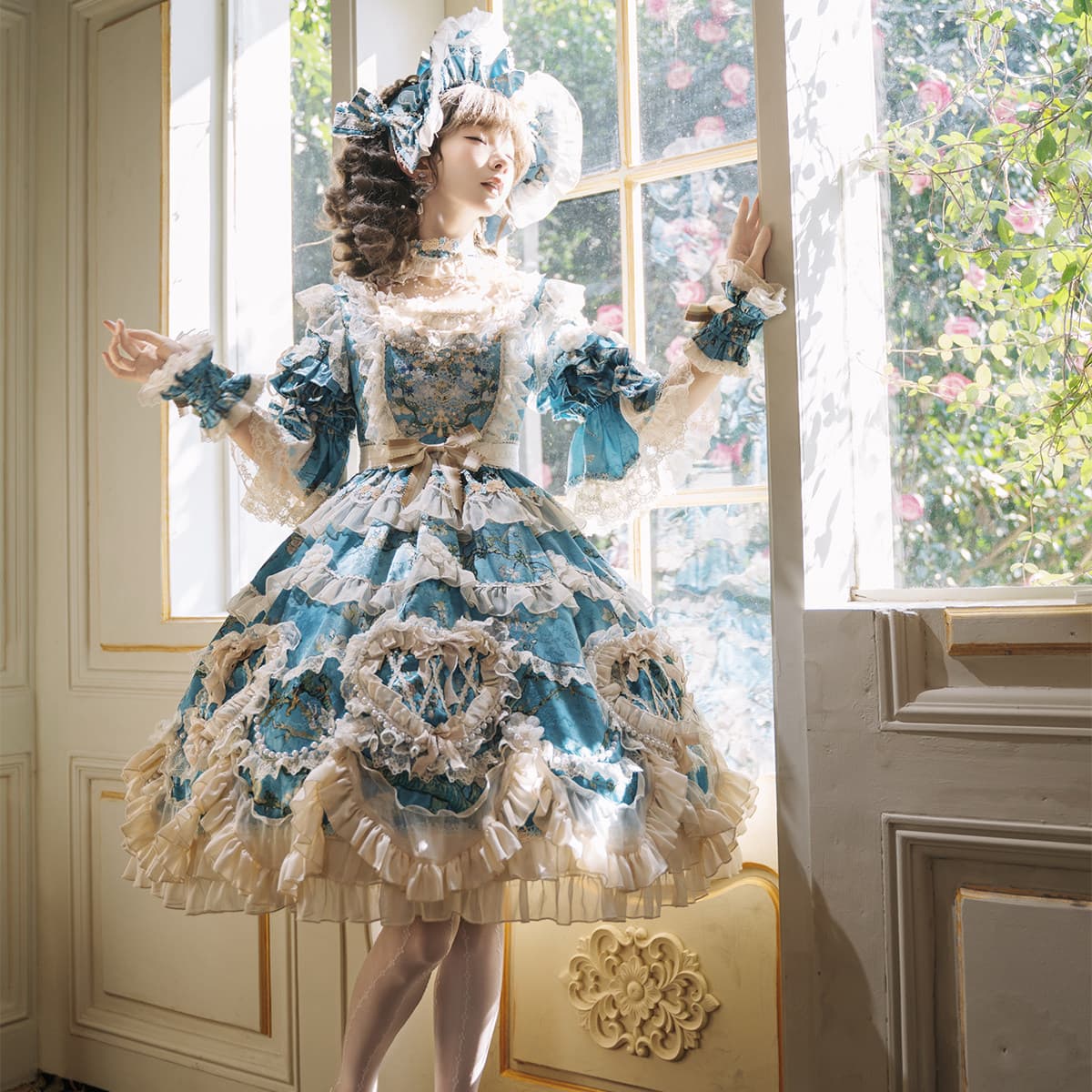 Bramble Rose Antique Cake Classic Lolita Dress Full Set