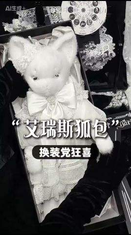 Marin Flust Fox Plush Doll Bag Set