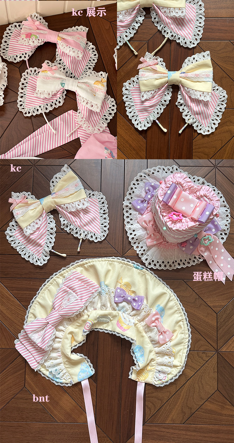 Retro Cat Dessert Land OP JSK Salopette Sweet Lolita Dress