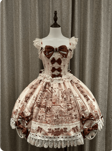 Meng Fu Zi Bear Workshop Classic Lolita Dress and Blouse