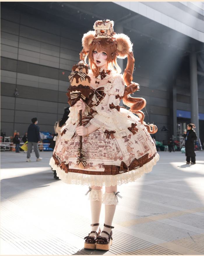 Meng Fu Zi Bear Workshop Classic Lolita Dress and Blouse